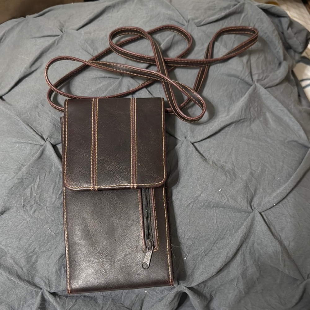 Brown Leather Crossbody Bag